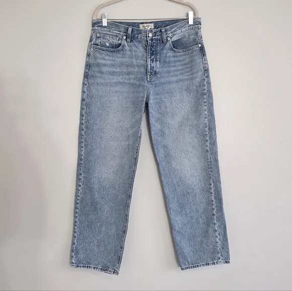 Madewell Low-Slung Straight Jeans olvera wash Rigid Size 29 - Picture 2 of 7